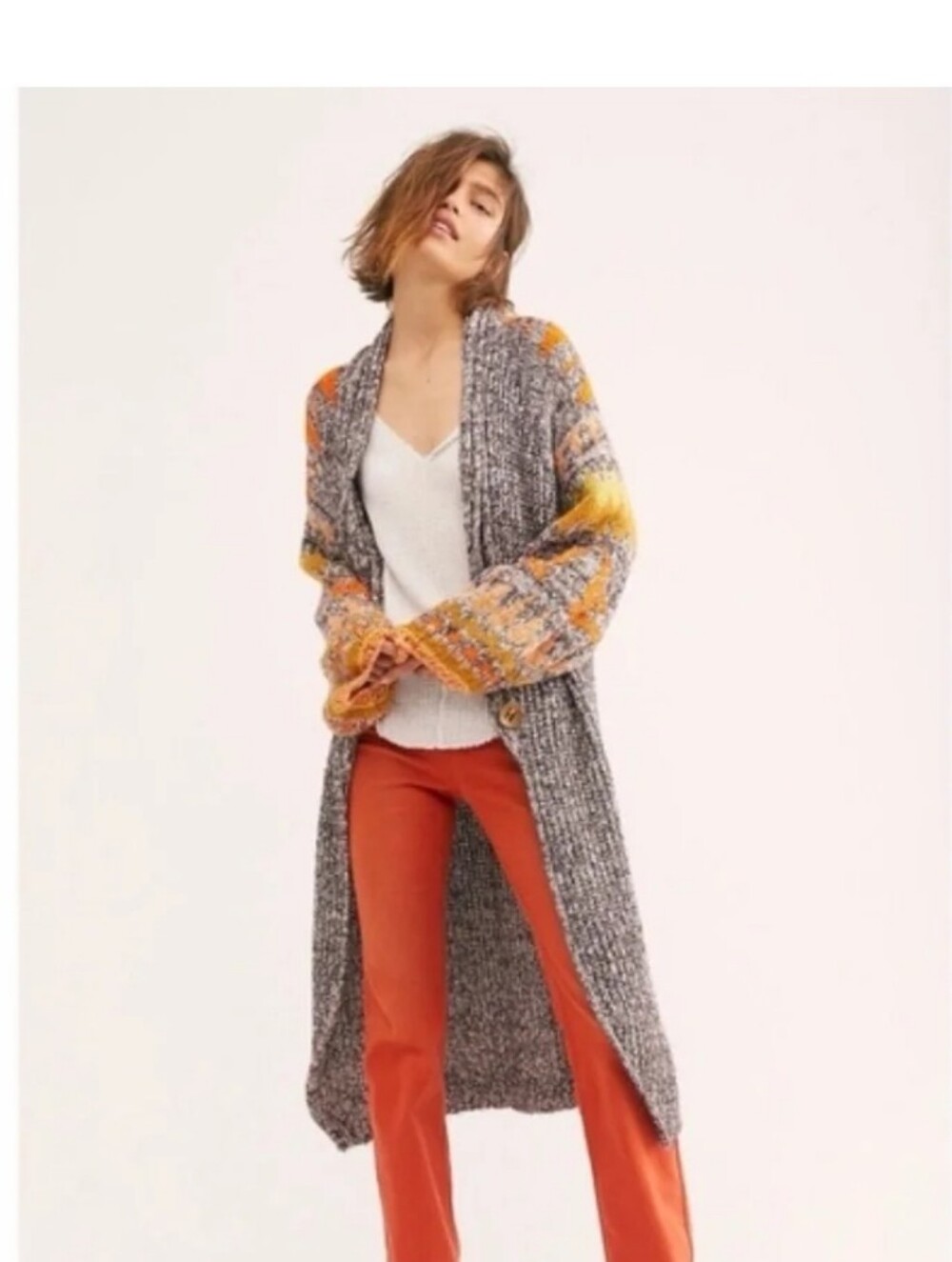 Free People Birds of a Feather Duster Cardigan ML